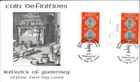 Guernsey 1980 Coin Definitives 10p, 11.5p Gutter Pair First Day Cover FDC