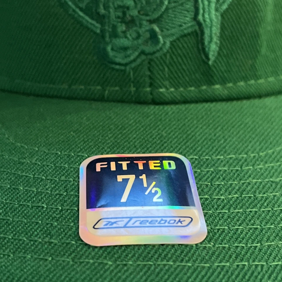 Gorra Boston Celtics NBA Reebok Vintage Lucky Leprechaun Logo Sombrero Ajustado 7 1/2 Foto 3 de 4