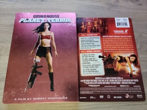 GRINDHOUSE PLANET TERROR - THREE DVD SET- PLUS BEST BUY LIMITED STEELBOOK RARE - Picture 2 of 6
