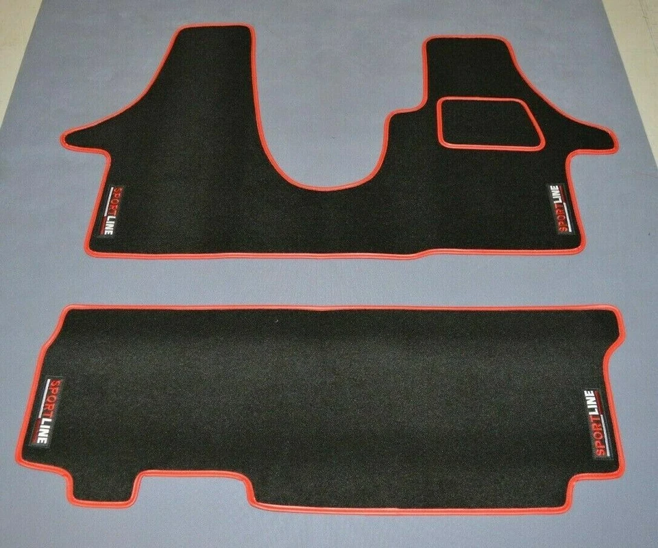 大众 Transporter T5 & T6 Sportline 地毯垫带皮革外观装饰 — 第 4/4 张图片