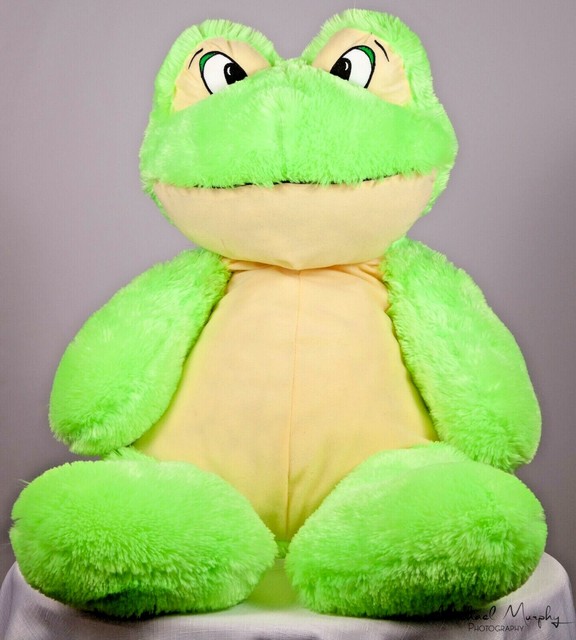 large stuffed frog