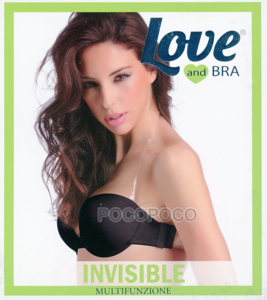 Reggiseno super push up ferretto +2 taglie effetto nudo Love and