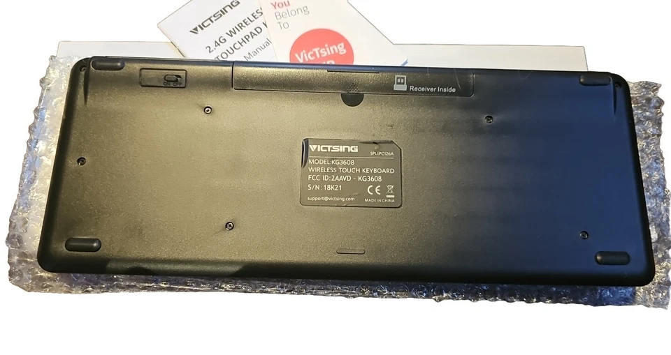 Wireless VICTSING KG3608 Touch Keyboard Touchpad - Image 2 of 4