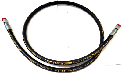 PARKER TOUGH COVER HYDRAULIC HOSE 45ITC-6 3/8'' 3000 PSI 36''L