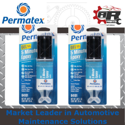 Permatex - 5 Minute Epoxy Gel - Klar Schnell Trocknend Wasserdicht - 25ml x2