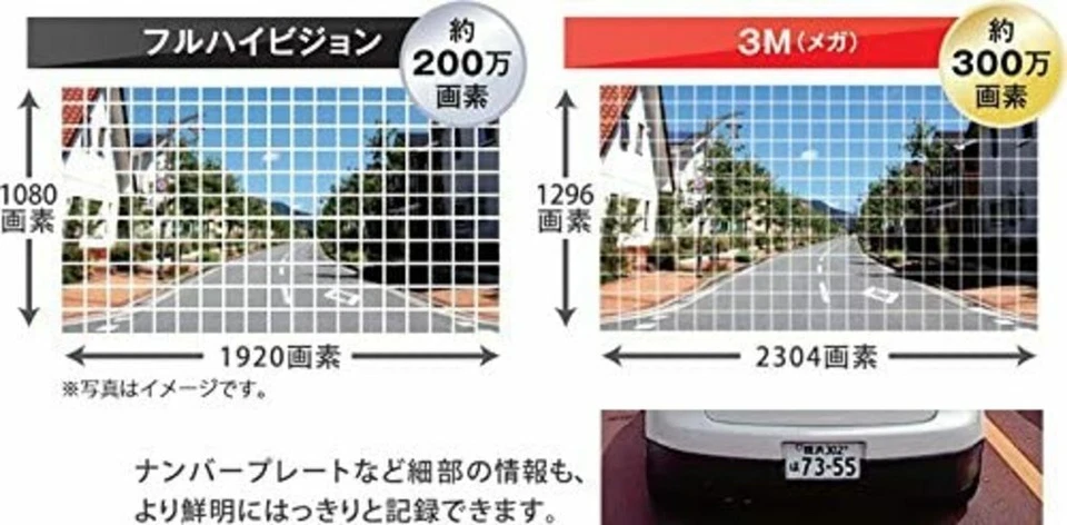 KENWOOD Speed Navi Cooperation Drive Recorder Front DRV-N530 - Image 3 of 4