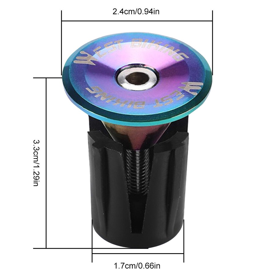 Lightweight Bicycle Grips Caps Covers with Tool WEST BIKING Handlebar