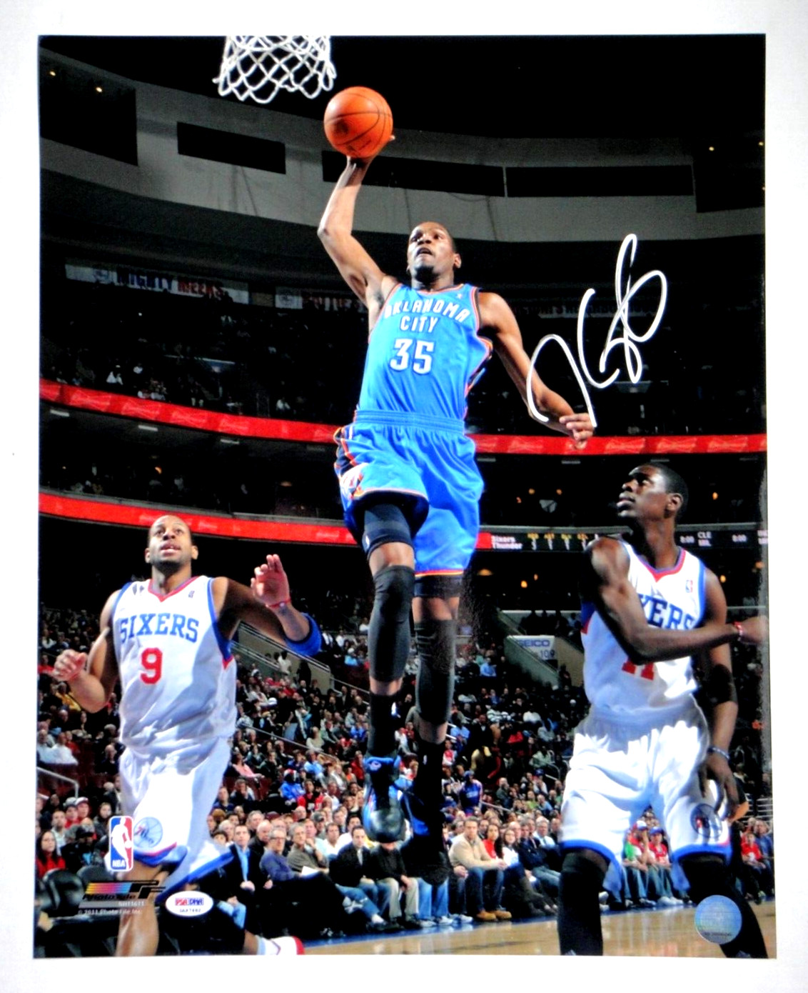 KEVIN DURANT PSA/DNA CERTIFIED AUTHENTIC SIGNED 16X20 PHOTO MINT AUTOGRAPH AUTO