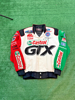 Vintage Racing Jacket Castrol GTX John Force RNHRA Size S JH