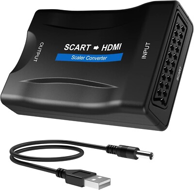 Scart to HDMI Converter Adapter analogue SCART input to HDMI