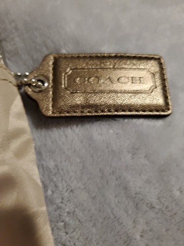 Genuine Coach F77408 Signature Taupe / Beige Nylon Cross body Purse *see pics - Picture 3 of 14