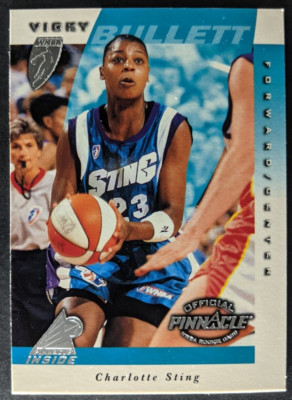 Vicky Bullett 1997 Pinnacle Inside WNBA #7 Basketball Card Rookie RC Sting