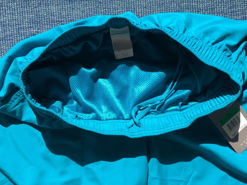 Nike Badeshorts Badehose Herren Größe LARGE Taille BLAU Mesh gefüttert Neu mit Etikett 2 Taschen - Bild 7 von 8