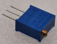 3296W-1-103 Bourns Trimpot 10 kohm 25 Turns Top Adjust Through Hole