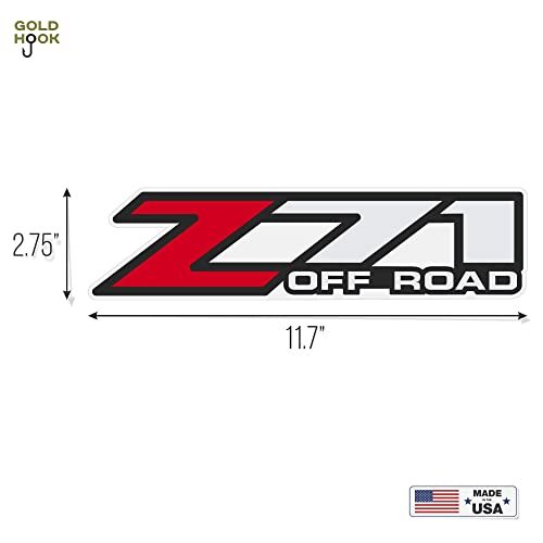 Z71 Truck Bed Offroad Decal Set METALLIC GOLD Chevrolet Silverado Deer Hunting E - Foto 8
