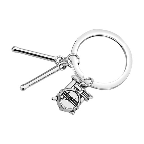 Rock Drum Keychain Mini Drumstick Keyring Instrument Student Man - Picture 6 of 12