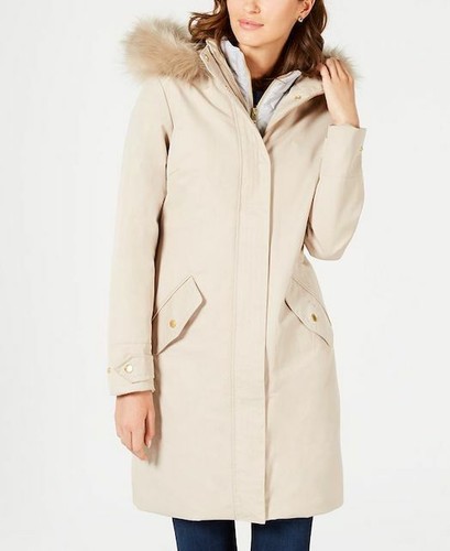 Faux-Fur Hooded Puffer Coat | eBay
