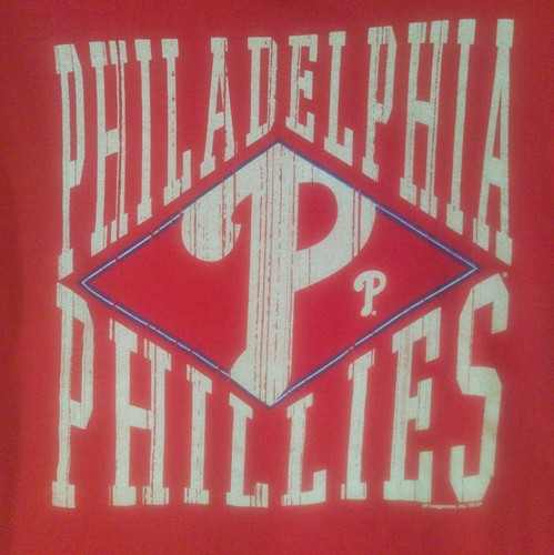 Camiseta roja de mercancía genuina de los Filis de Filadelfia para adultos talla M - Imagen 2 de 8