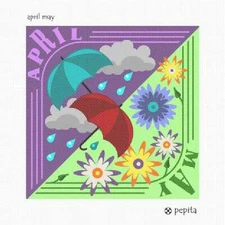 April May Needlepoint Kit or Canvas