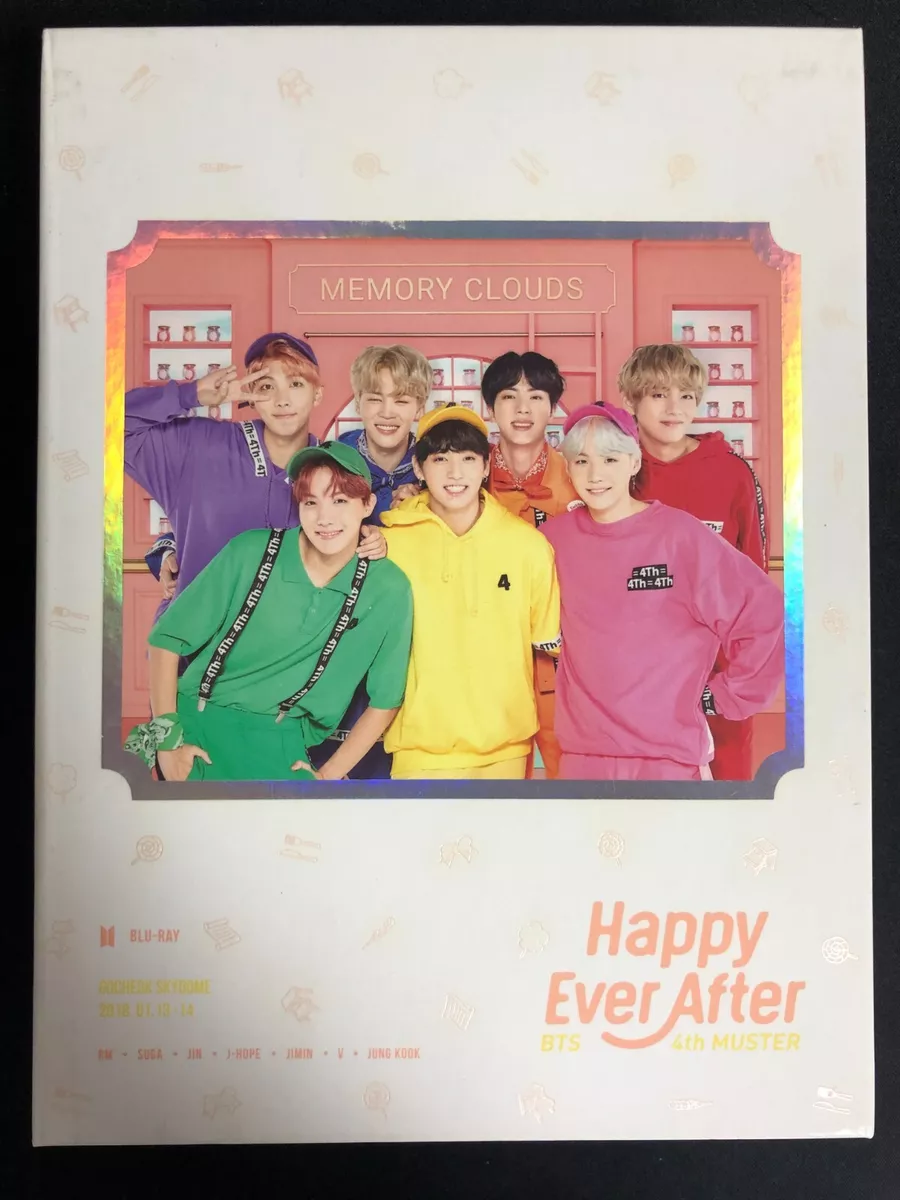 BTS 4th Muster Happy Ever After Official Blu-ray Full Set  Disc+Photobook+Sticker