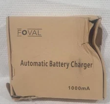 Foval Automatic Trickle Battery Charger 12V 1000mA Smart Battery Charger