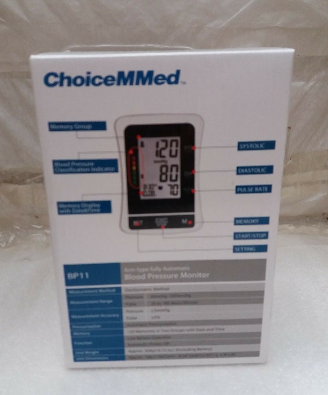 ChoiceMMed BP11 Digital Fully Automatic Upper Arm Blood Pressure