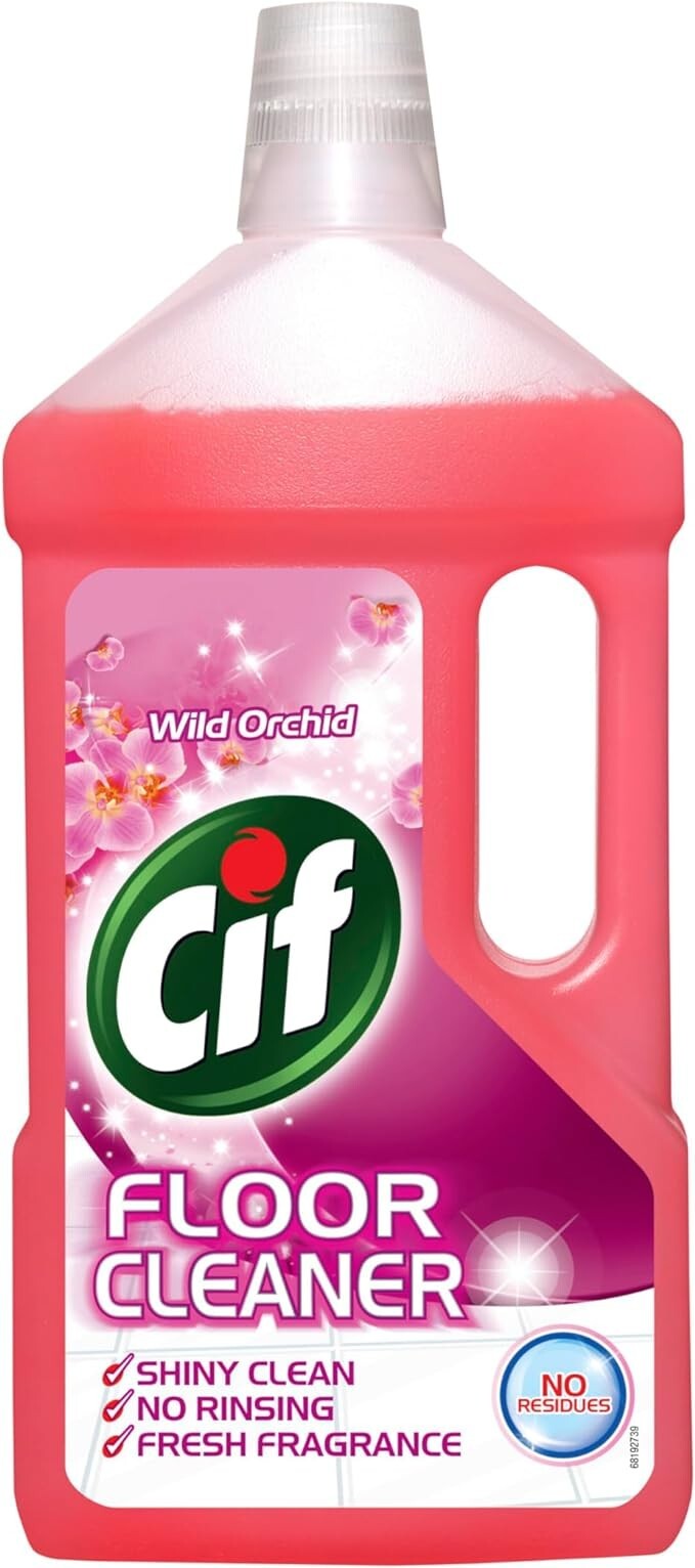Cif Wild Orchid Scented All Purpose Floor Cleaner No Residue Shiny