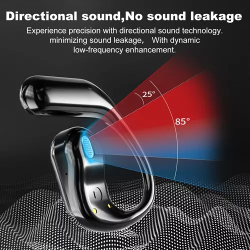 Open-Ear Bluetooth 5.4 Headphones Wireless Earbuds Sport Headset Touch Screen - Picture 9 of 23