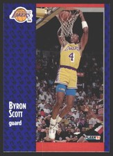 Byron Scott #102 1991-92 Fleer Los Angeles Lakers