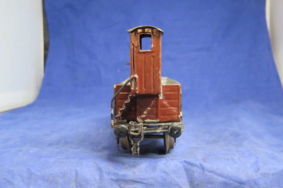 "BLACK FRIDAY SPECIAL" MARKLIN Prewar GA 1 Gondola with Guard Shack. Nice!  CT - Image 4 of 4