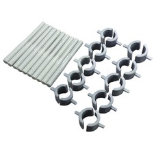 Hot Melt Pipe Repair Accessory Kit 10 Rods + 10 Pair Emergency Patches for Home