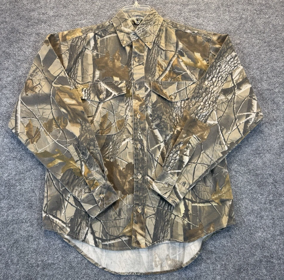 Men’s Realtree Camo Hunting Shirt Size S – Hunter’s Edge Green Brown  - Image 3 of 4