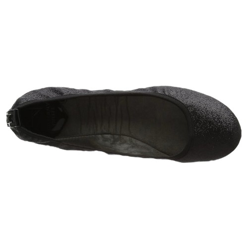 Butterfly Twists Samantha Negro Brillo Brillo Ballet Plegables Planos Talla 8 NUEVO - Imagen 8 de 17