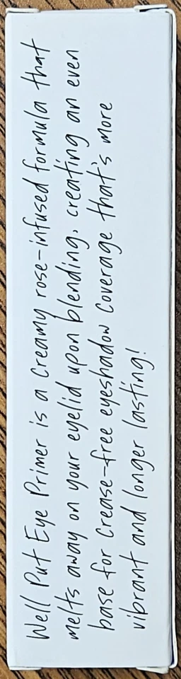 WingMe Cosmetics - Well Put Eye Primer - (0.34oz - Vegan) Mineral Oil Free - Image 4 of 4