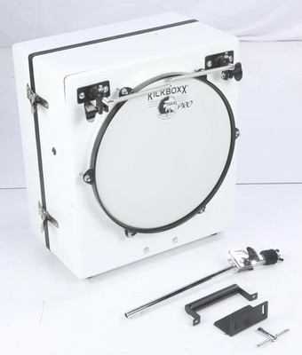 Toca Percussion KickBoxx Pro Suitcase Drum Set - White Glitter, Sweetwater