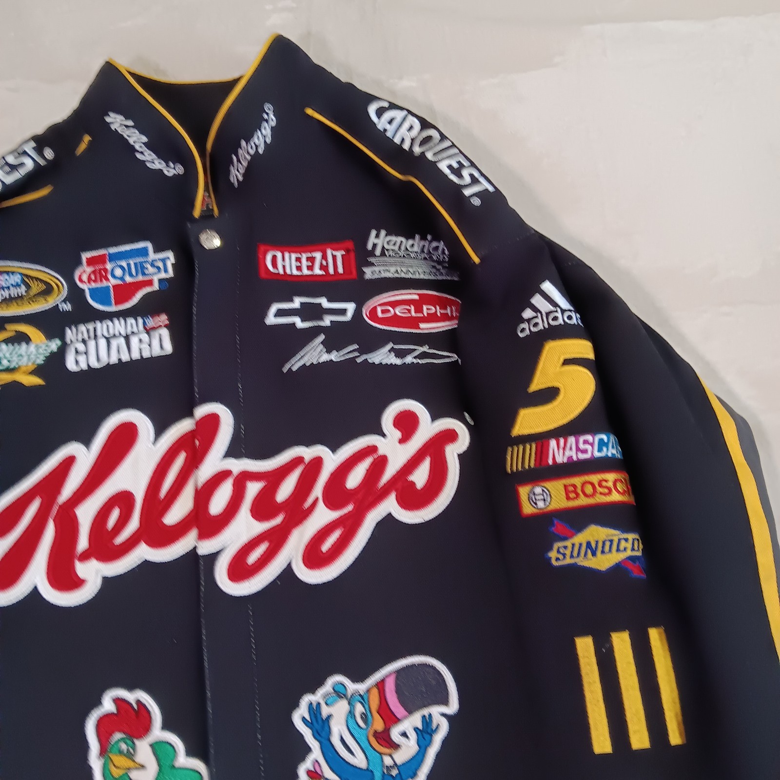 JH Design Group Kelloggs Racing Black NASCAR Jacket Size L