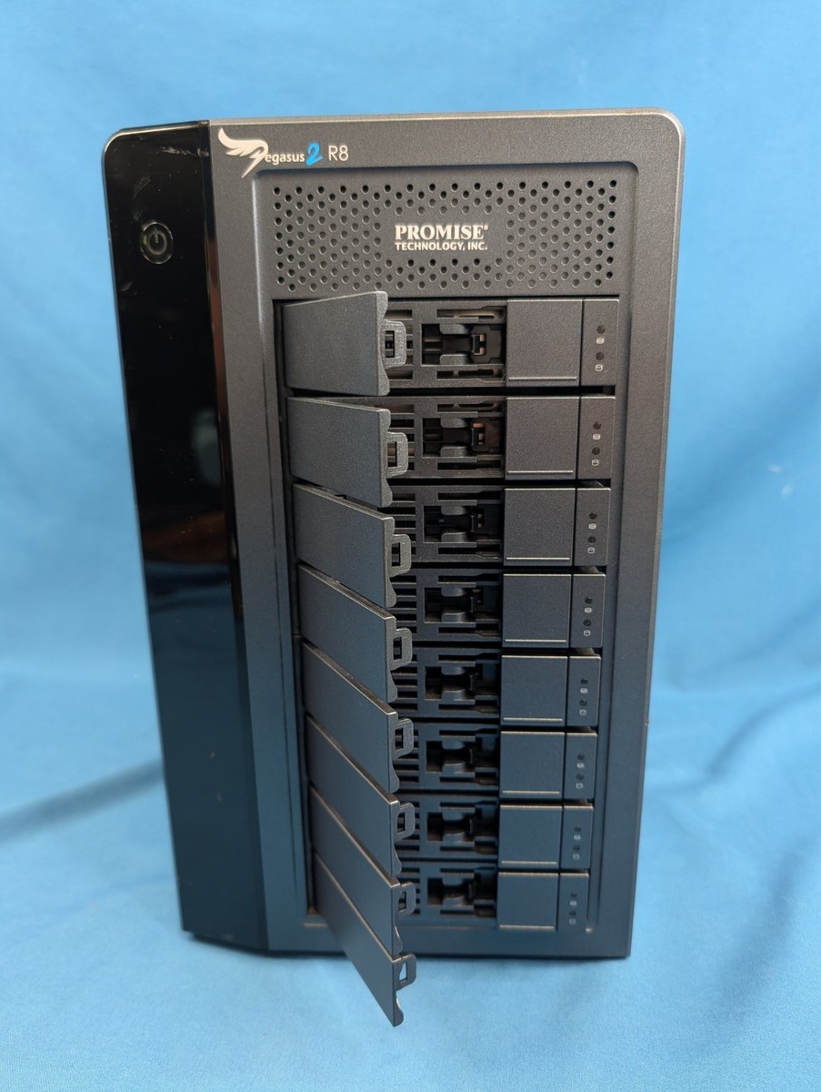 PROMISE PEGASUS 2 R8 THUNDERBOLT RAID STORAGE ARRAY - NO DRIVES | eBay