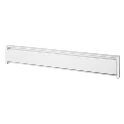 59 In. 120-Volt 1,000-Watt Softheat Hydronic Electric Baseboard Heater in White