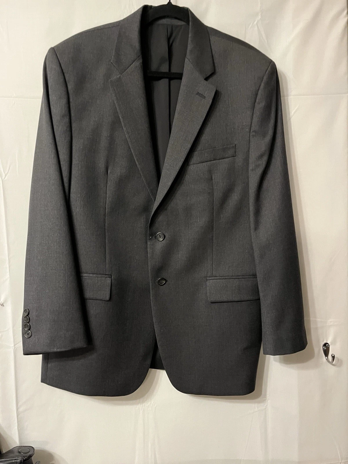 Men's Charcoal Gray Wool