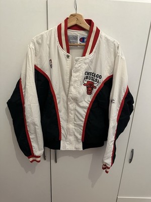 Champion Jacke Chicago Bulls Size M NBA Vintage Warm Up Track Jacket Jordan 90s