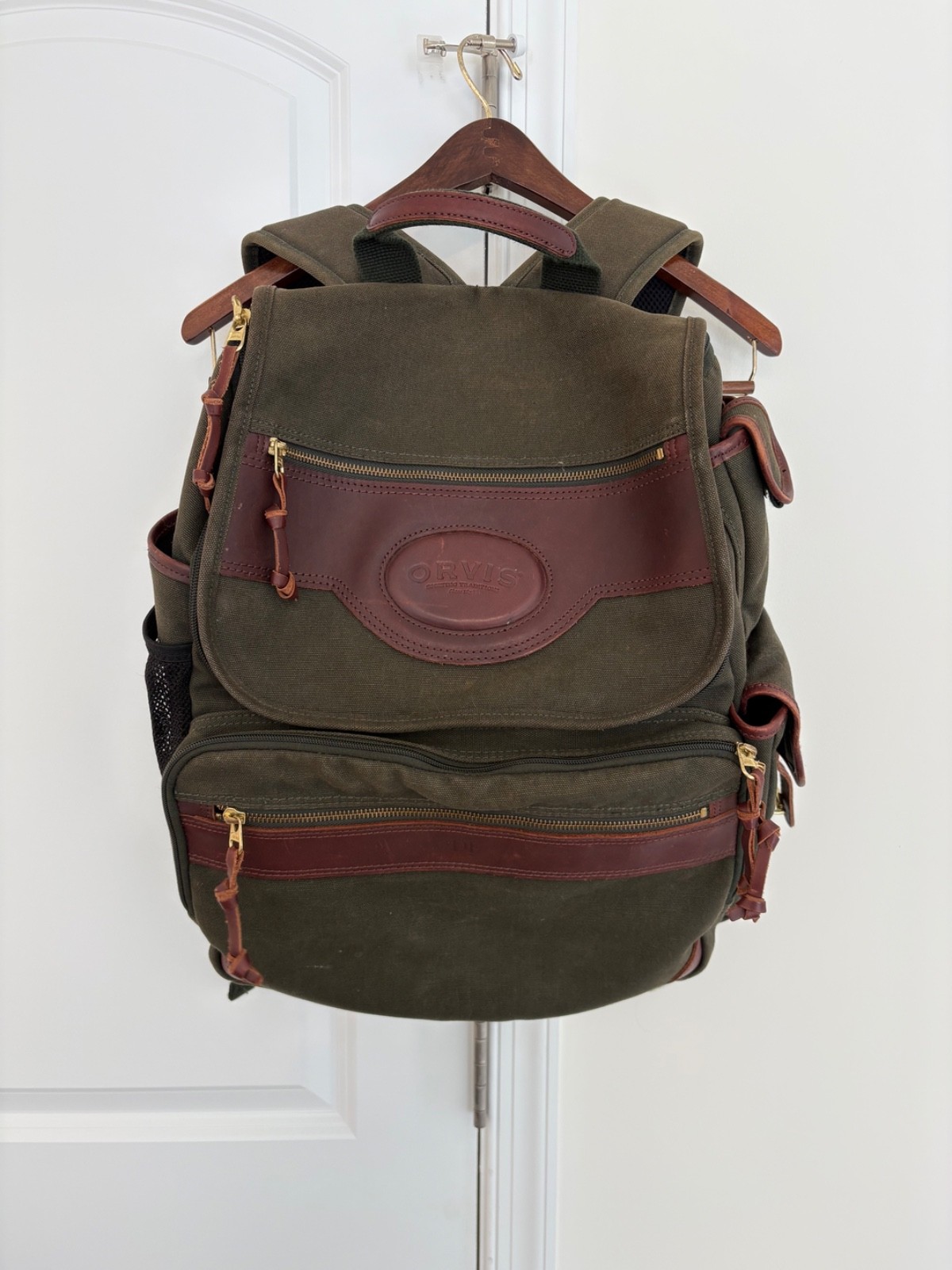 Orvis Battenkill Backpack - Canvas & Leather - image 1