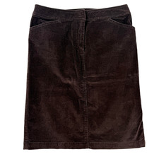J.Crew Skirt Womens Medium Brown Corduroy Pencil Knee Length Pockets Stretch