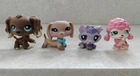 Littlest Pet Shop #960 Spaniel Cocker,#932 Dachshund Dog, 1752 Husky,1520 POODLE