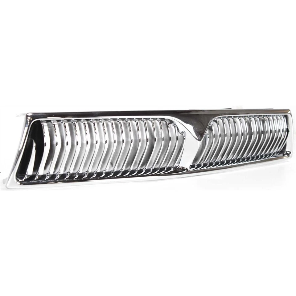 Grille For 99-2001 Mitsubishi Galant Chrome Shell w/ Black Insert Plastic - Image 3 of 4
