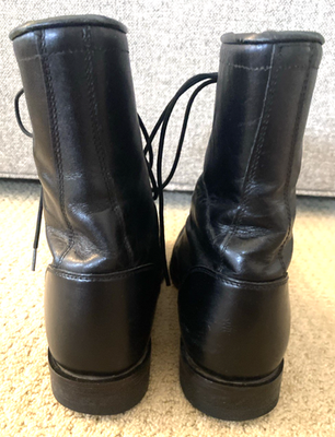 Justin Boots 506 Vintage Packer Kiltie Leather Western Paddock Mens Sz 7.5 D Justin Boots 506 Vintage PACKER Kiltie Laced Leather Western  main image 3