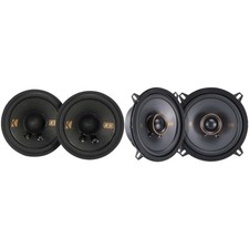 Kicker 51KSC504 KS-Series 5.25" Coaxial Speakers with .75" tweeters w/ 51KSC2...