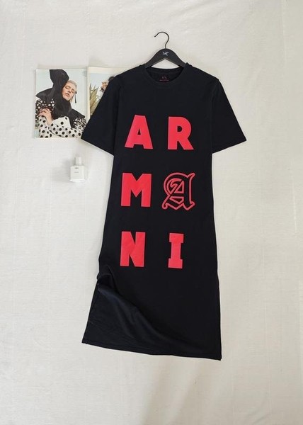 Women Armani Exchange Dress Pink Cotton 36