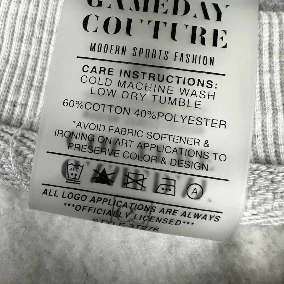 Alabama Crimson Tide Sweater Womens Medium Gray NCAA Football Pullover Crewneck - Image 3 of 4