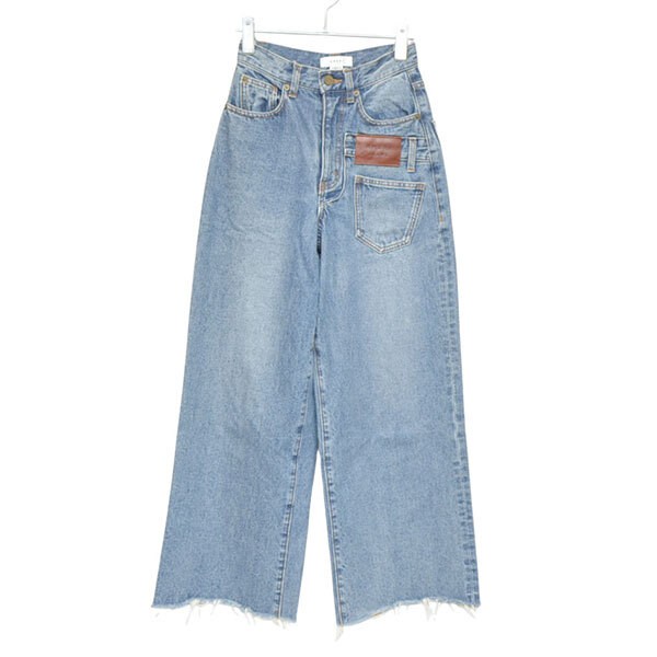 Ameri Overlap Fake Denim Cut-Off Pants 0292084004… - image 1