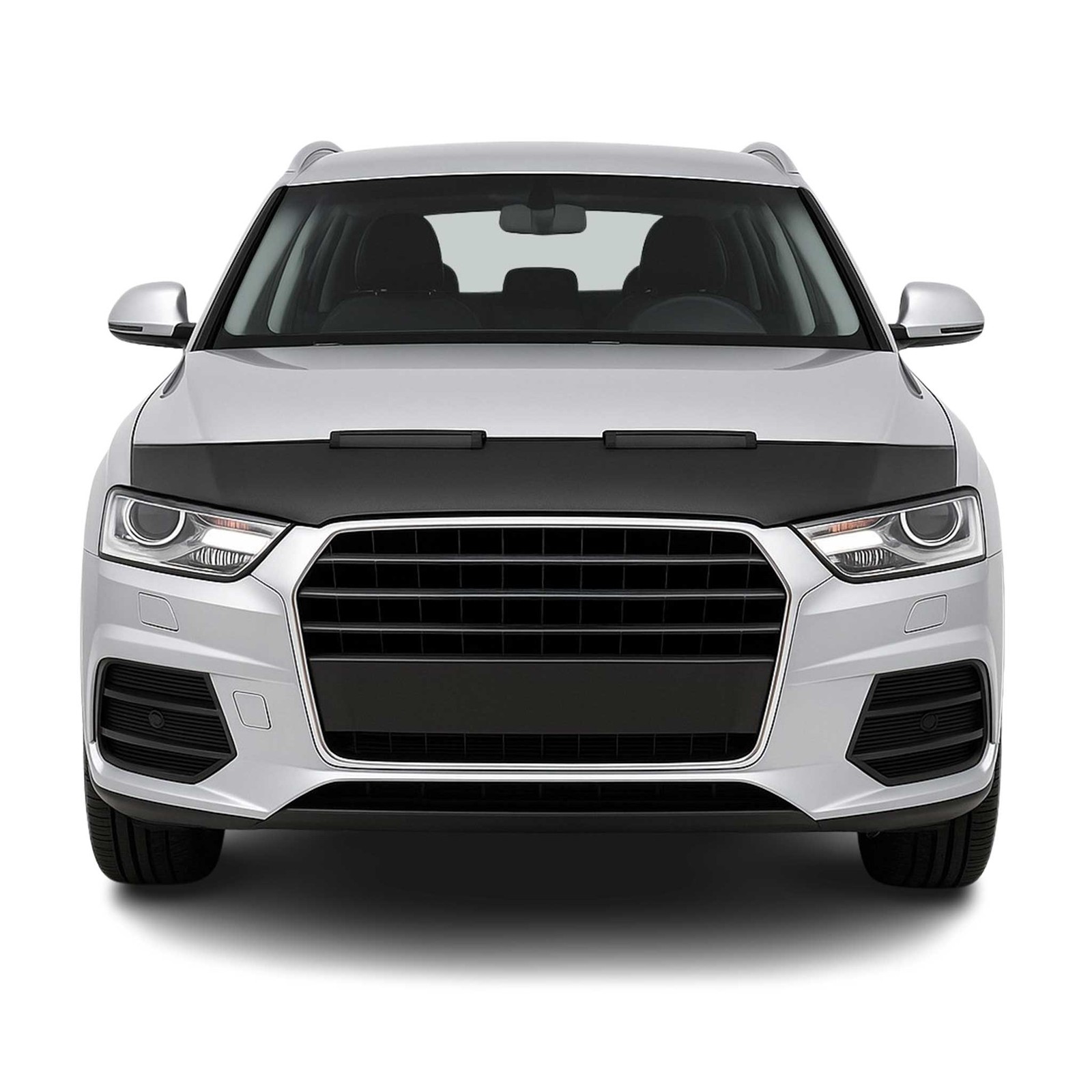 Haubenbra Steinschlagschutz Bonnet Bra für Audi Q3 8U 2011-2018 Schwarz Halb